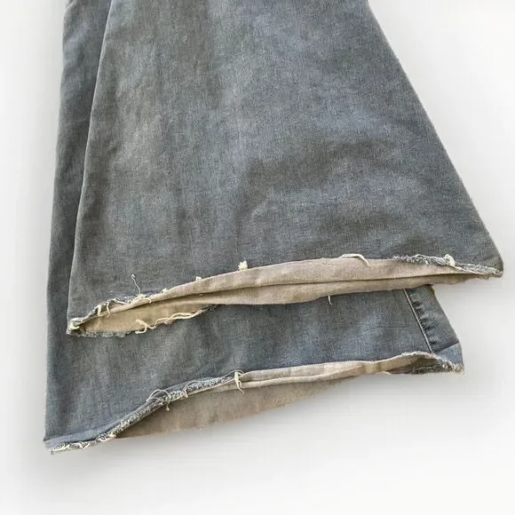 We the Free Jeans Womens 26 Blue Extreme Flare Bell-Bottoms‎ Float on Wide - Picture 6 of 10